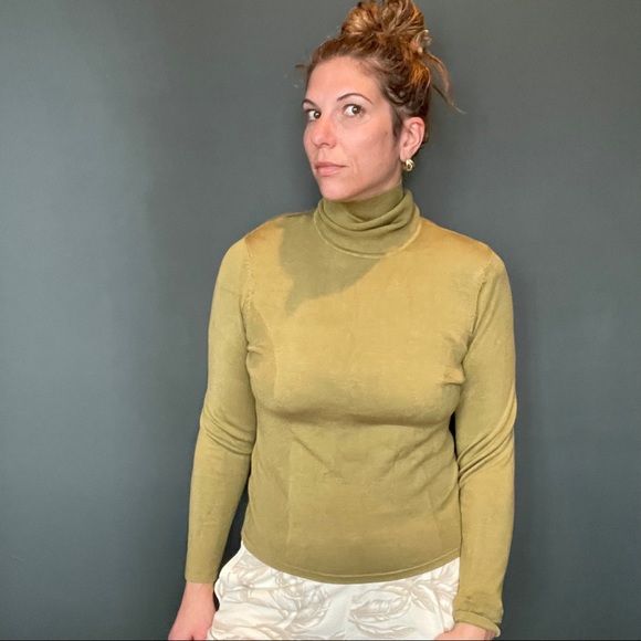 Vintage 1990’s Carlisle Green Long Sleeve Top - Picture 3 of 14